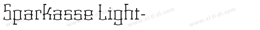 Sparkasse Light字体转换 Sparkasse Light字体转换